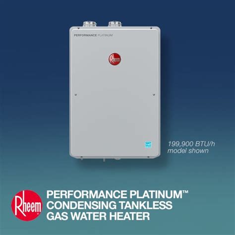 Rheem Performance Platinum 95 Gpm Natural Gas High Efficiency Indoor Tankless Water Heater