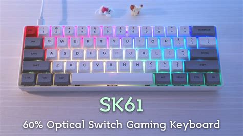SK61 60% Optical Switch Gaming Keyboard Unboxing & Typing Sounds - YouTube