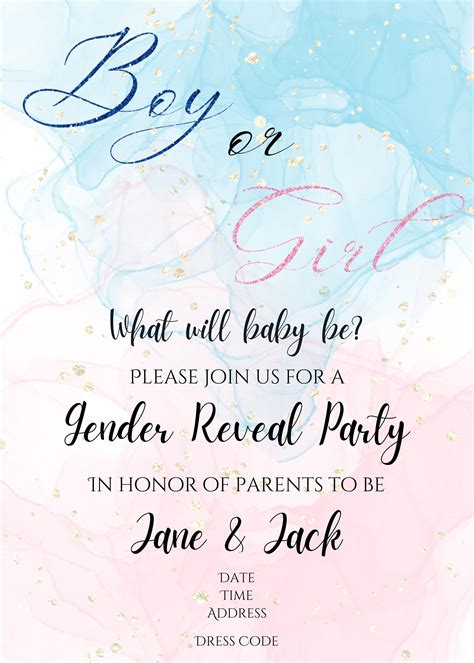 Gender Reveal Party Free Printables