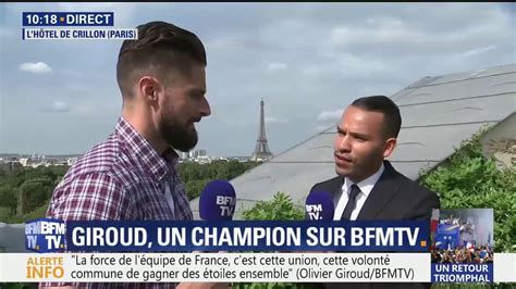 Olivier Giroud Sur Bfmtv On Est Là Pour Réunir Tous Les Français