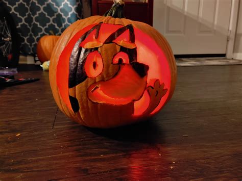 Bluey Pumpkin Carving For My Boys Rbluey