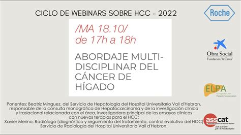 Webinar 3 ASSCAT Abordaje multidisciplinar del cáncer de hígado