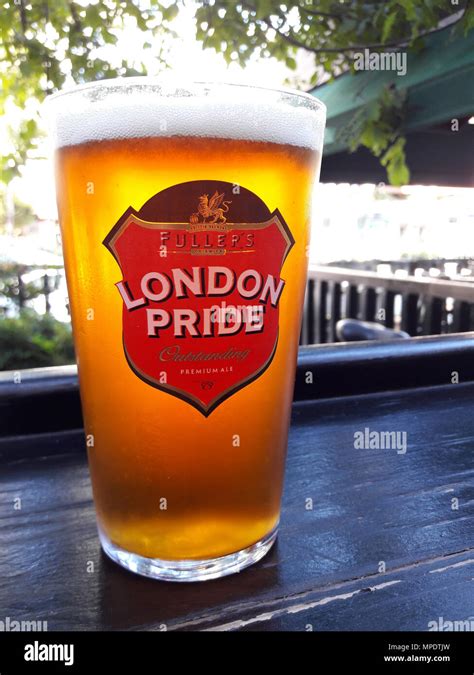 London Pride Beer in a glass. Beverage Concept Stock Photo - Alamy