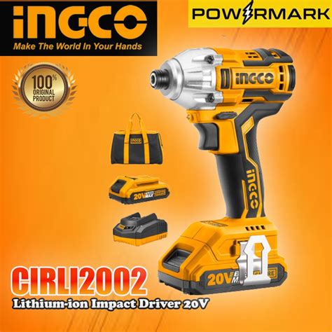 INGCO CIRLI2002 Lithium-ion Impact Driver 20V | Shopee Philippines