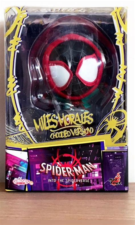 Hot Toys Cosbaby Spider Man Into That Spiderverse Miles Morales Hooded Version Hobbies Toys