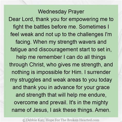 Wednesday Prayer | Wednesday prayer, Beautiful morning quotes, Prayer ...