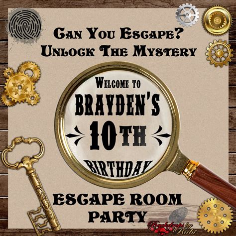 escape room backdrop escape room birthday backdrop escape etsy