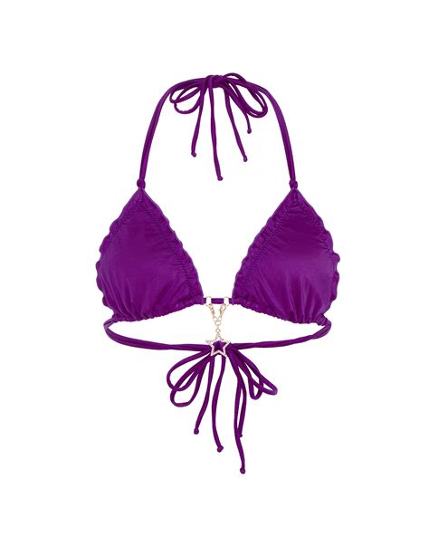 Berry Bikini Top In Purple By Agent Provocateur All Swimwear