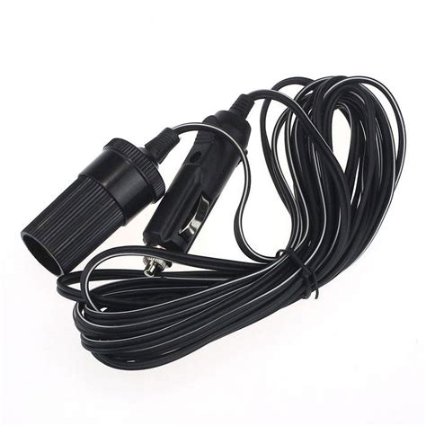 V A Car Accessory Cigarette Lighter Socket Extension Cord Cable M