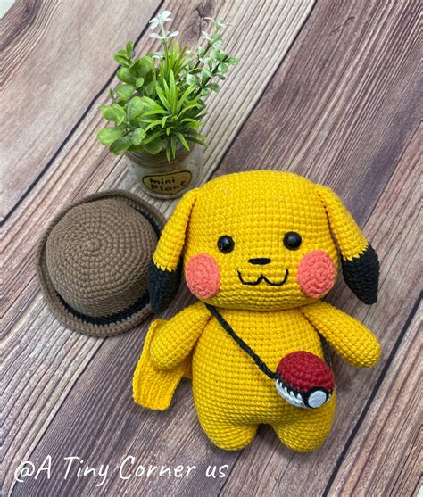 CROCHET PATTERN PIKACHU Pikachu Crochet Pattern Pikachu | Etsy