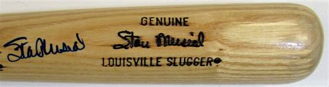 Lot Detail Stan Musial Signed Bat Mlb