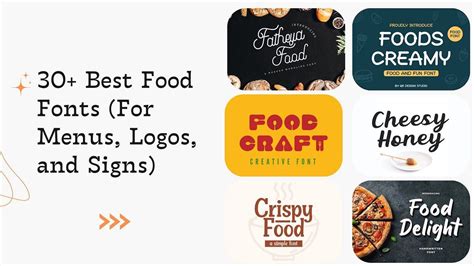 30 Best Food Fonts For Menus Logos And Signs