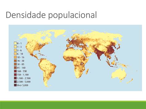 A distribuição da população a nível mundial ppt carregar