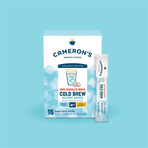 Dark Chocolate Mocha Cold Brew Instant Coffee Sticks