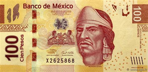 Billete Pesos Mexicanos Billetes Moneda Mexicana Papel Moneda