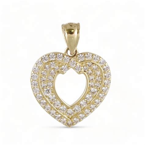 14k Gold Heart Pendant - Grimal Jewelry