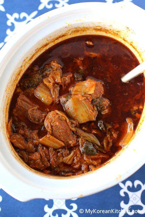 Slow Cooker Kimchi Stew With Beef Recipe