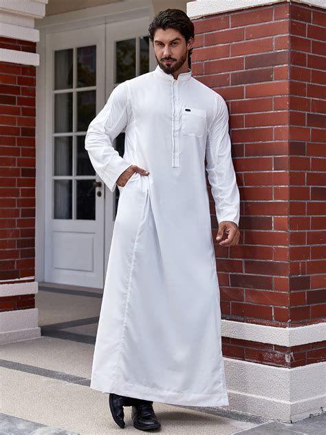 Traditional Islamic Muslim Men's Clothing Caftan Jubba Jalabiya Long ...