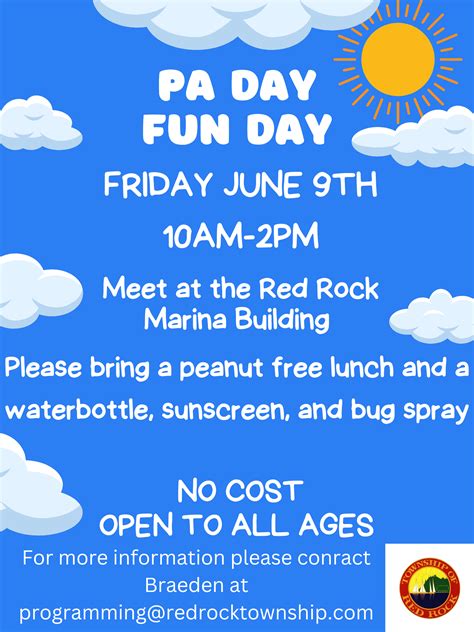 Pa Day Fun Day Red Rock Township