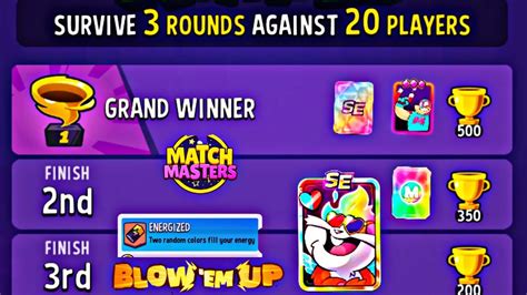 Energized Blow Em Up Match Rumble Players Round Grand Winners Se