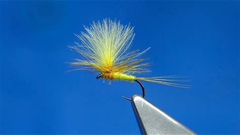 Tying A Cdc Yellow May Pararchute Fly With Davie Mcphail Youtube