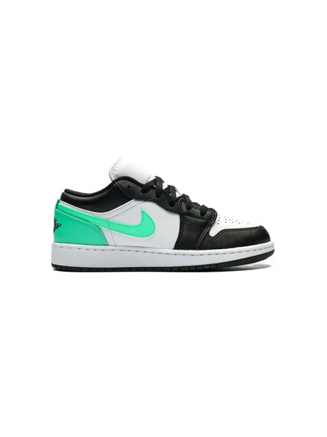Jordan Kids Air Jordan 1 Mid Green Glow Sneakers White Farfetch