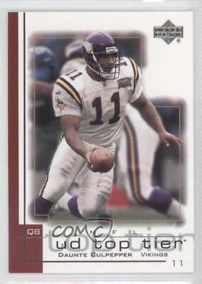 Upper Deck Ud Top Tier Daunte Culpepper Ebay