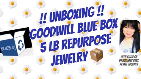 Unboxing Goodwill Bluebox Lb Repurpose Jewelry Box Youtube