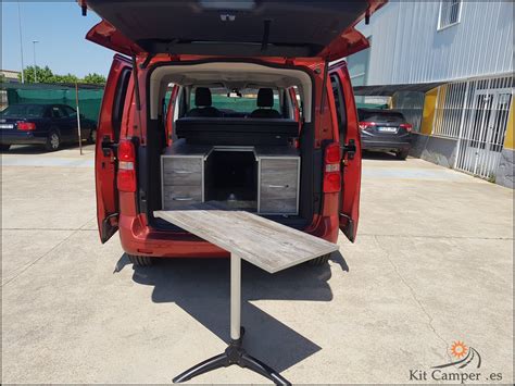 Mueble Kit Camper para Citroën Spacetourer con Cama Mesa y Cocina