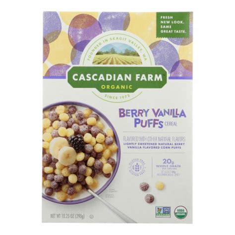 Cascadian Farm Cereal Organic Berry Vanilla Puff Oz Case