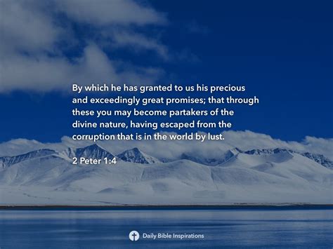 2 Peter 1:4 | Daily Bible Inspirations