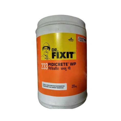 Dr Fixit Pidicrete Wp Acrylic Waterproof Polymer Packaging Size