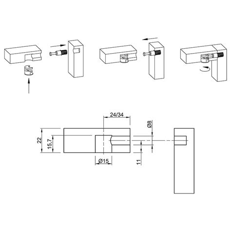 Эксцентриковая стяжка Rastex 15/22, цинк (1048254) Hettich по выгодной ...