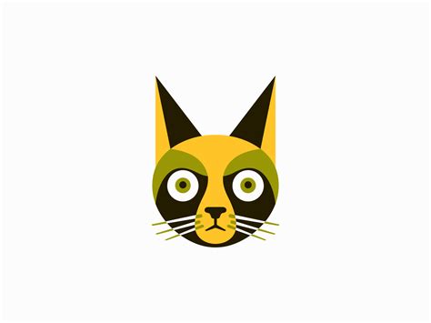 Geometric Cat Logo By Lucian Radu On Dribbble