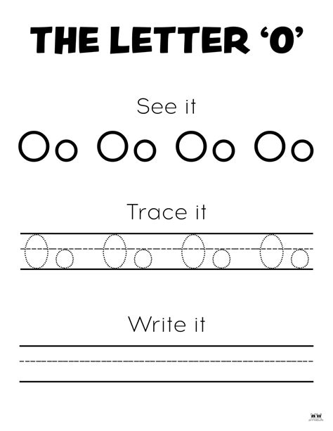 Letter O Worksheets - 50 FREE Printables | Printabulls