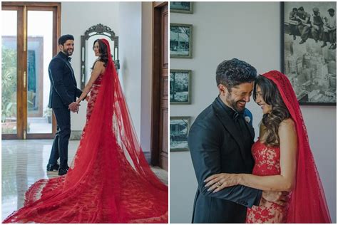 Farhan Akhtar And Shibani Dandekar Mumbai Weddingsutra