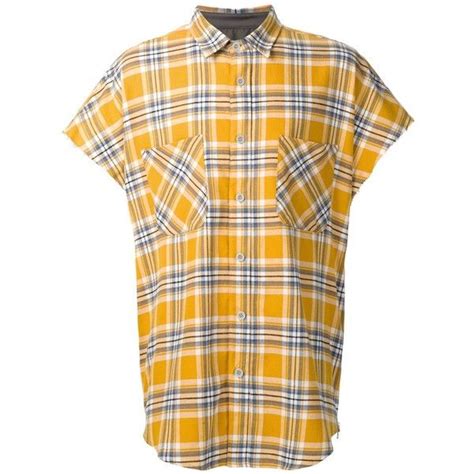 Fear Of God Sleeveless Flannel Shirt 505 Liked On Polyvore Featuring