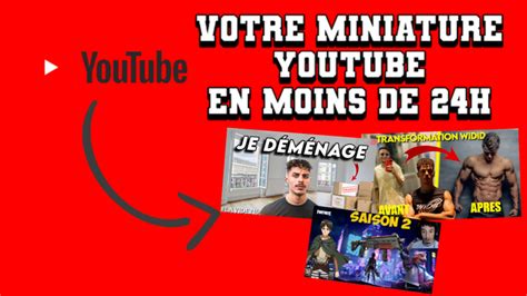 Je Vais Cr E Une Miniature Pour Votre Vid O Par Adinho