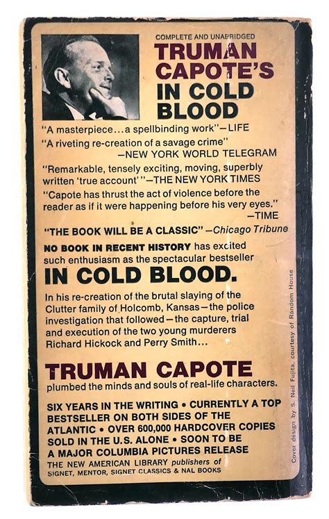 In Cold Blood By Capote Truman Good Mass Market Paperback