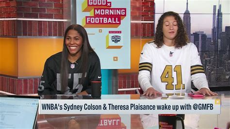 WNBA's Sydney Colson and Theresa Plaisance wake up with 'GMFB'