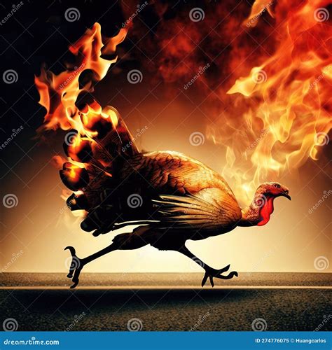 Running the Burning Turkey in Thanksgiving Day with Generative AI Stock
