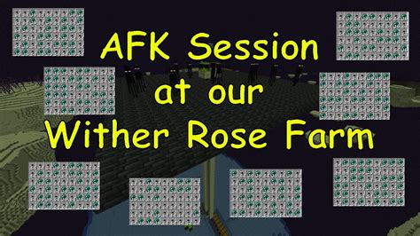 AFK Session At Our Wither Rose Farm Minecraft 1 20 1 Singleplayer