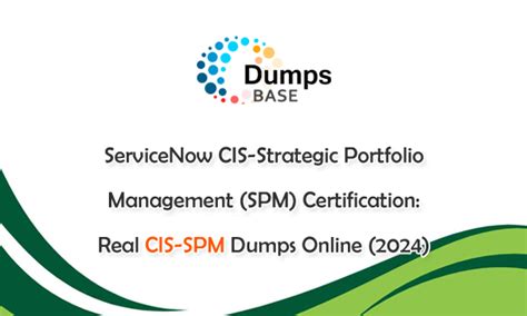 Servicenow Cis Strategic Portfolio Management Spm Certification Real