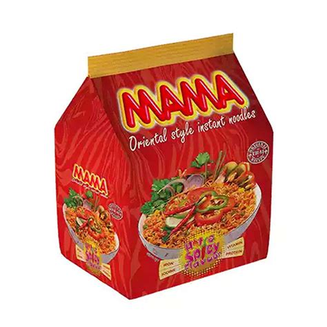 Mama Instant Noodles Hot Spicy Flavour Gm Pack Of