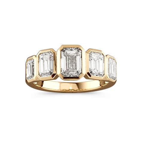 Tesoro Diamond Ring In K Yellow Gold In Diamond Fashion Rings