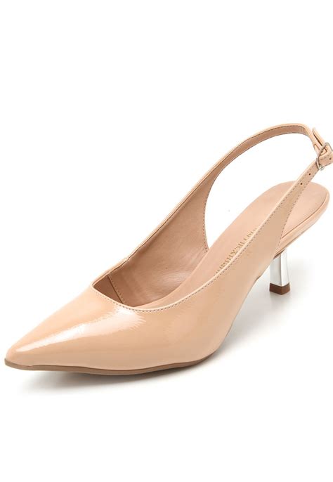 Scarpin Ana Hickmann Verniz Nude Compre Agora Dafiti Brasil