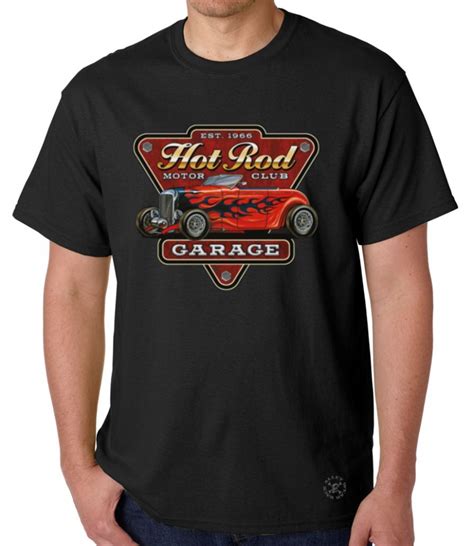 Hot Rod Garage T Shirt Back Alley Wear