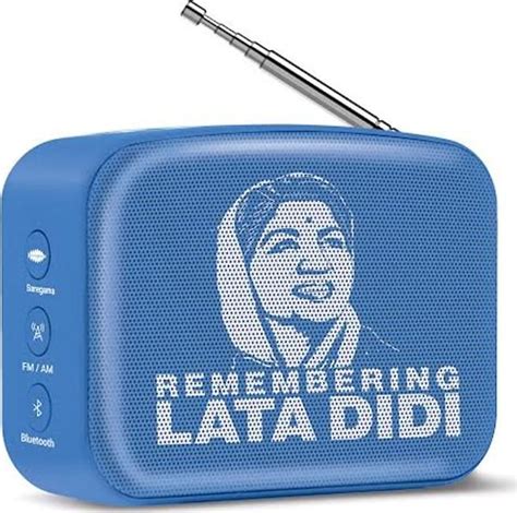 Saregama Caravan Mini 2.0 Lata Mangeshkar Edition Bluetooth Speaker ...