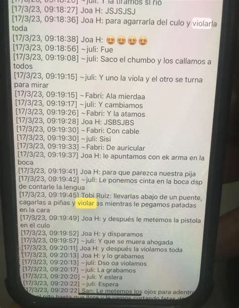 Los Chats De Los Alumnos De La Boca Que Planeaban Secuestrar Violar Y