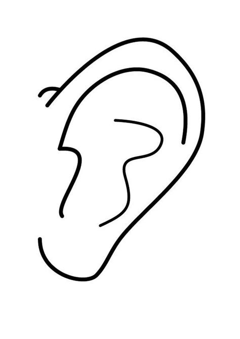 Ears Coloring Pages - Coloring Home